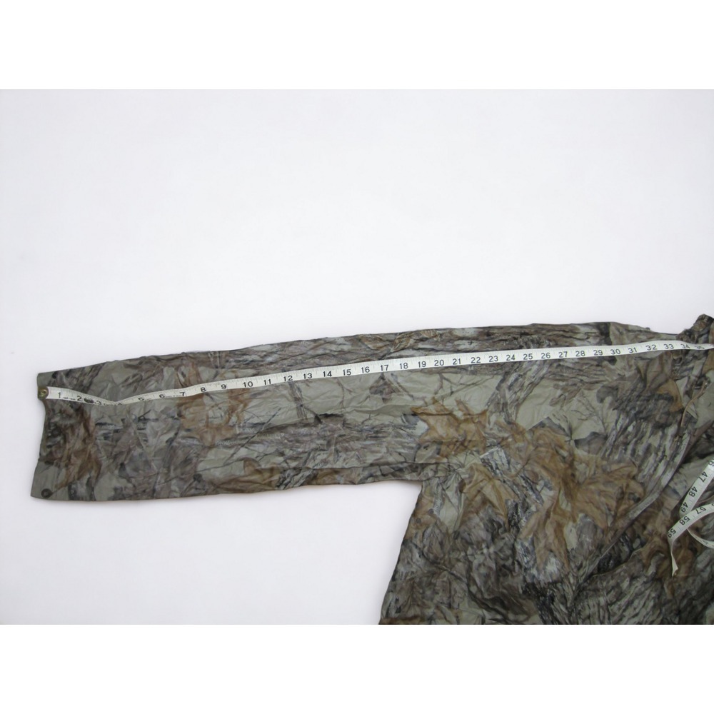 Stearns Vinyl Dry-Wear Hunting Hooded Rain Jacket Real Tree Camo Waterproof L - Picture 10 of 10